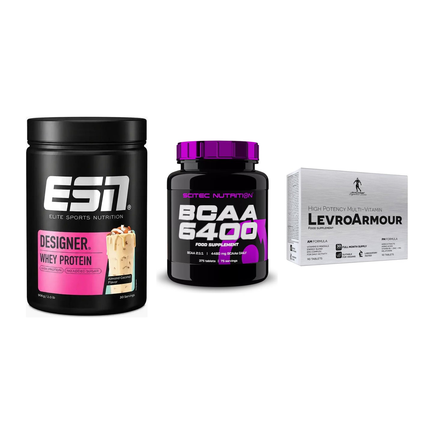 Definitionsphase-Set: ESN Designer + Scitec BCAA + Kevin Levrone – alle enthaltenen Artikel