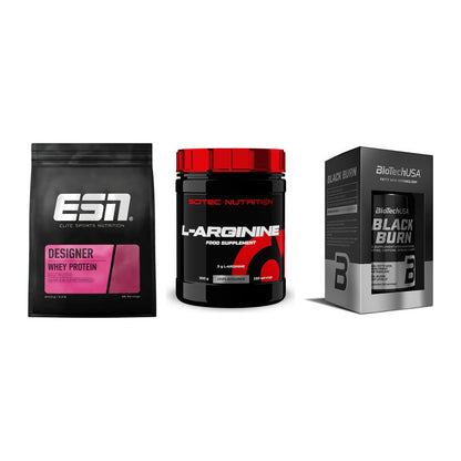 Definitionsphase-Set: ESN Designer + Scitec Arginin + BioTech Black – alle enthaltenen Artikel