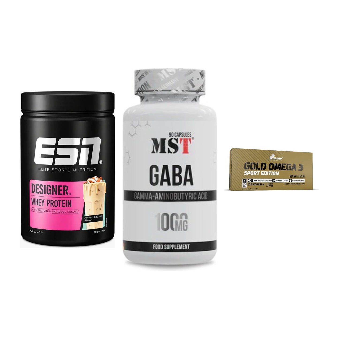 Definitionsphase-Set: ESN Designer + MST GABA + Olimp Omega 3 – alle enthaltenen Artikel