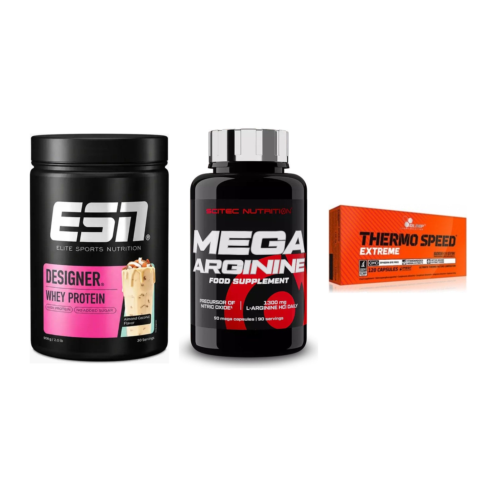 Definitionsphase-Set: ESN Designer + Scitec Mega + Olimp Thermo – alle enthaltenen Artikel