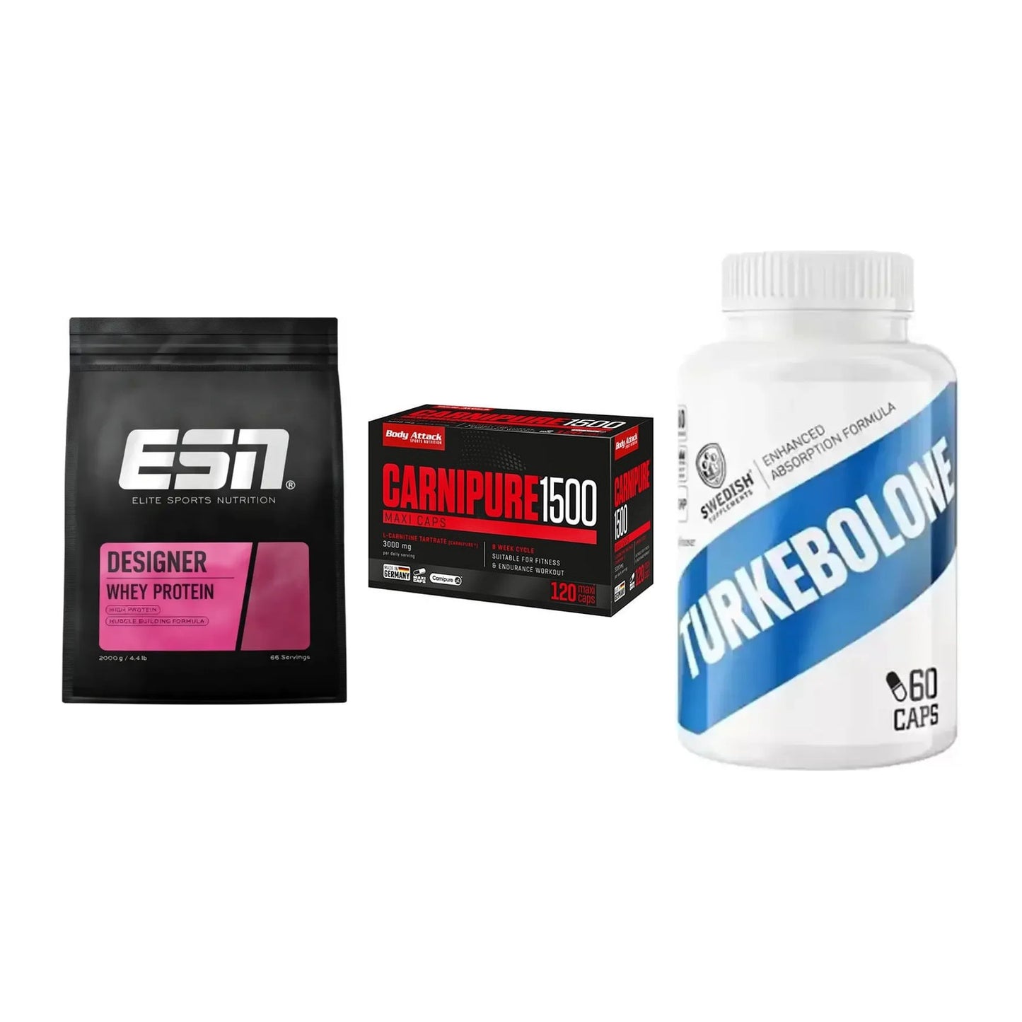 Definitionsphase-Set: ESN Designer + Body Attack + Swedish Supple – alle enthaltenen Artikel