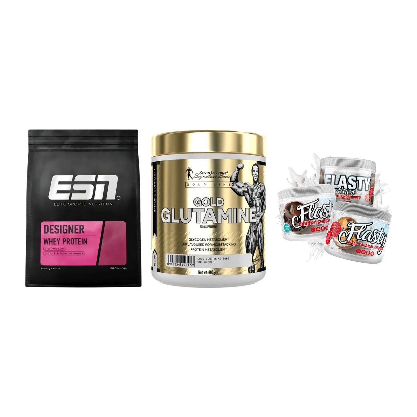 Definitionsphase-Set: ESN Designer + Kevin Levrone + Sinob Flasty – alle enthaltenen Artikel