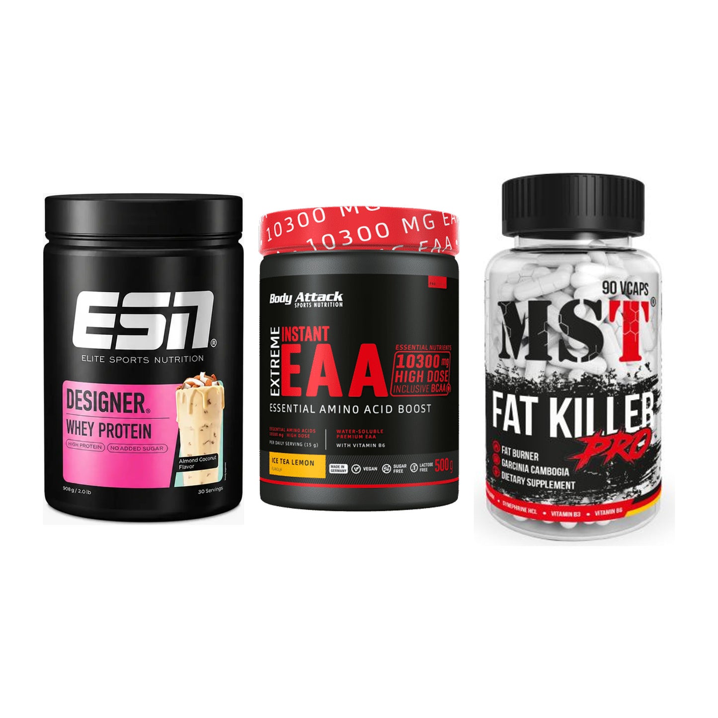 Definitionsphase-Set: ESN Designer + Body Attack + MST Fat Killer – alle enthaltenen Artikel