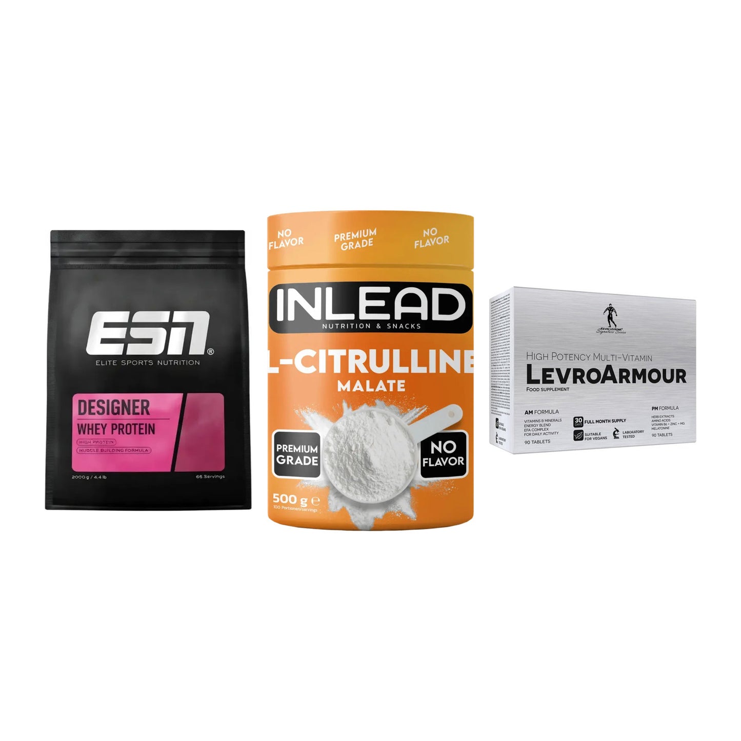 Definitionsphase-Set: ESN Designer + INLEAD L-Citru + Kevin Levrone – alle enthaltenen Artikel