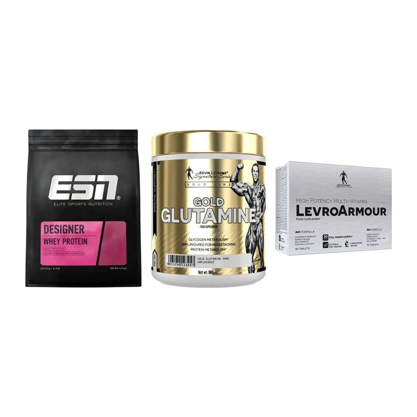 Definitionsphase-Set: ESN Designer + Kevin Levrone + 1 weitere – alle enthaltenen Artikel