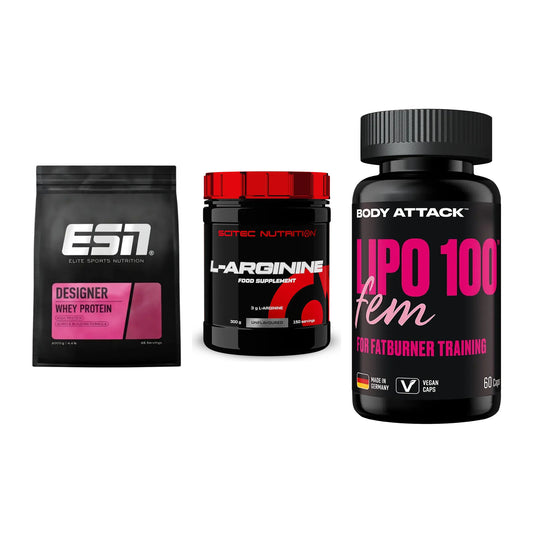 Definitionsphase-Set: ESN Designer + Scitec Arginin + Body Attack – alle enthaltenen Artikel