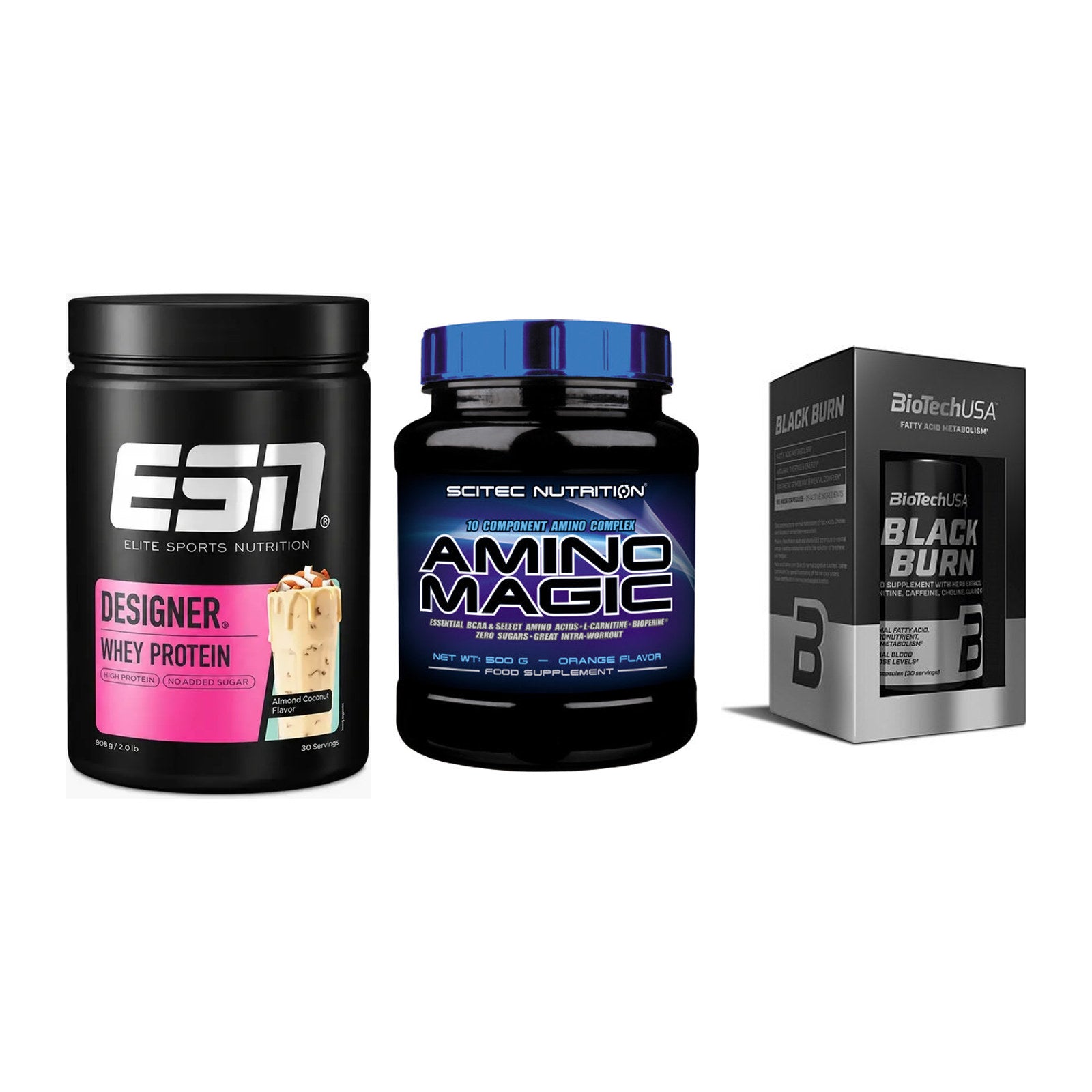 Definitionsphase-Set: ESN Designer + Scitec Amino + BioTech Black – alle enthaltenen Artikel