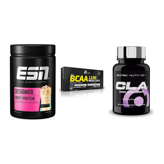 Definitionsphase-Set: ESN Designer + Olimp BCAA + Scitec CLA – alle enthaltenen Artikel