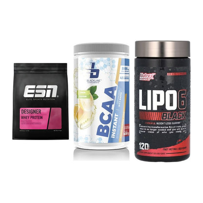 Definitionsphase-Set: ESN Designer + Blackline + Nutrex Lipo 6 – alle enthaltenen Artikel