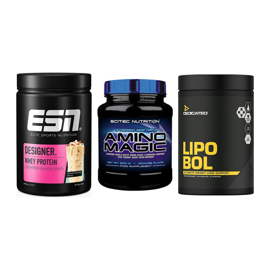 Definitionsphase-Set: ESN Designer + Scitec Amino + Dedicated – alle enthaltenen Artikel