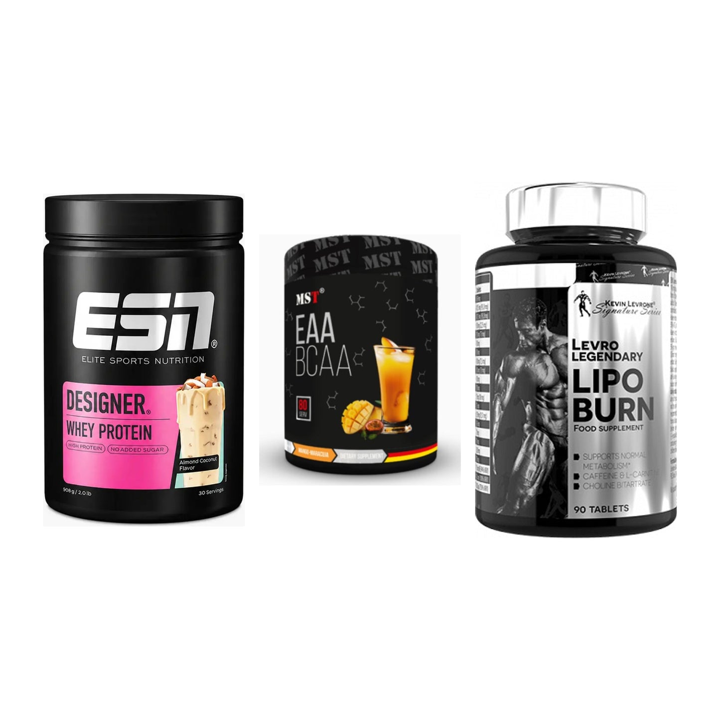 Definitionsphase-Set: ESN Designer + MST EAA & BCAA + Kevin Levrone – alle enthaltenen Artikel