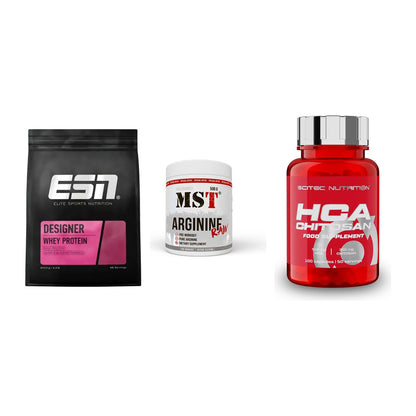 Definitionsphase-Set: ESN Designer + MST Arginine + Scitec HCA-Chi – alle enthaltenen Artikel