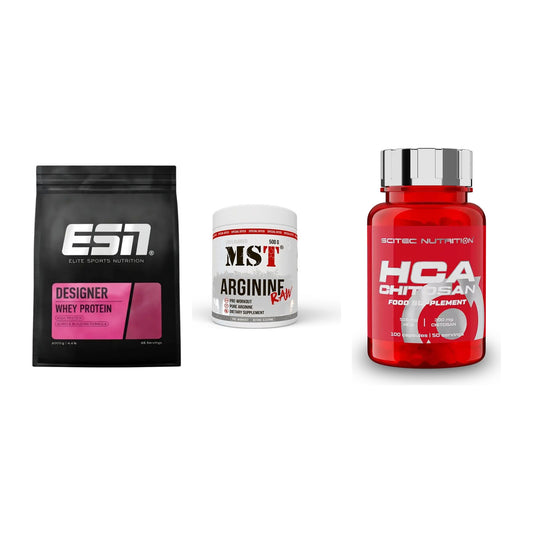 Definitionsphase-Set: ESN Designer + MST Arginine + Scitec HCA-Chi – alle enthaltenen Artikel