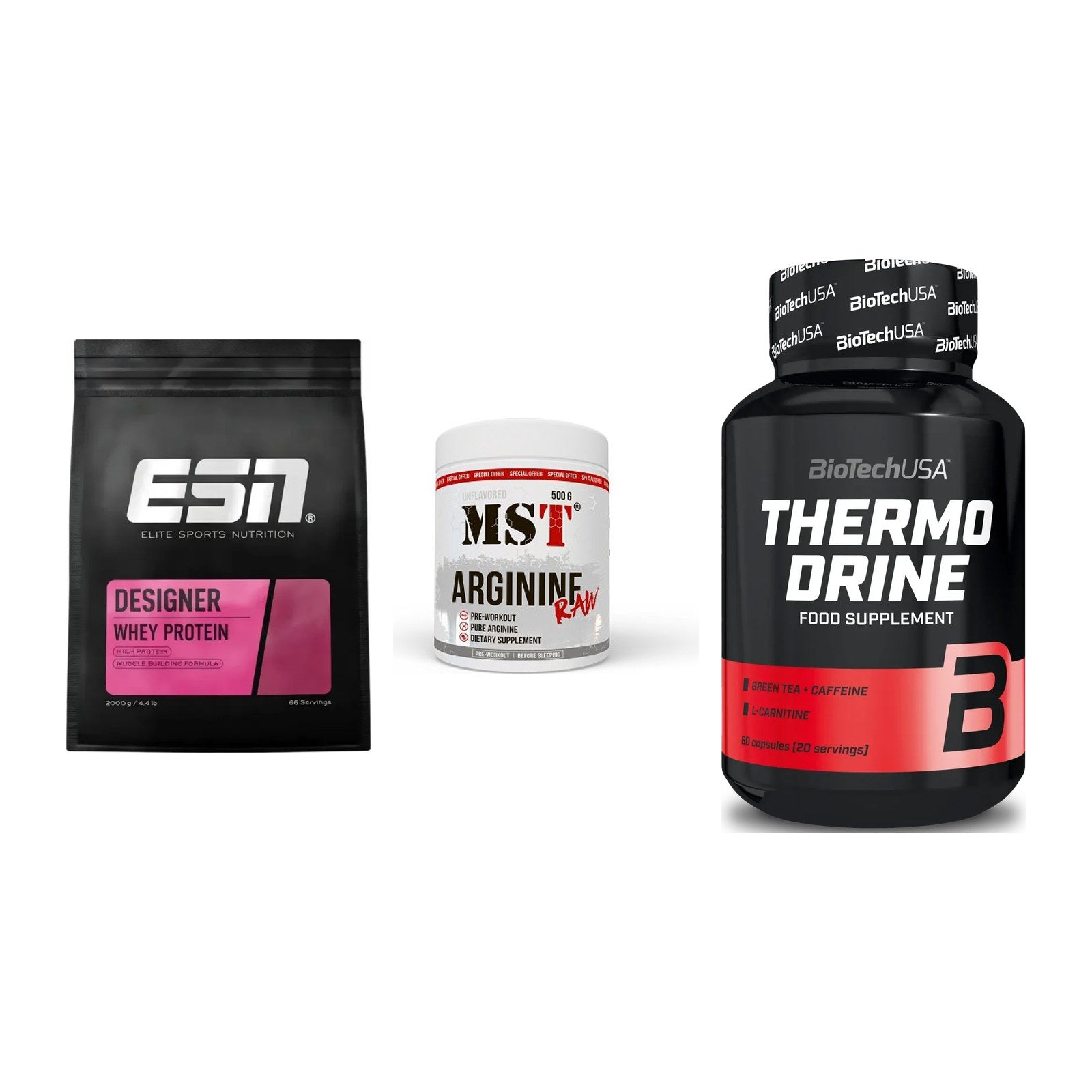 Definitionsphase-Set: ESN Designer + MST Arginine + BioTech Thermo – alle enthaltenen Artikel
