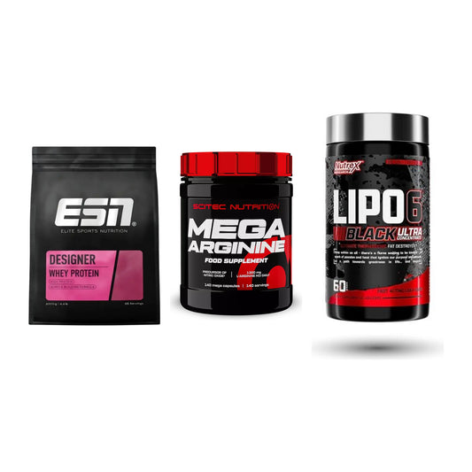 Definitionsphase-Set: ESN Designer + Scitec Mega + Nutrex Lipo 6 – alle enthaltenen Artikel