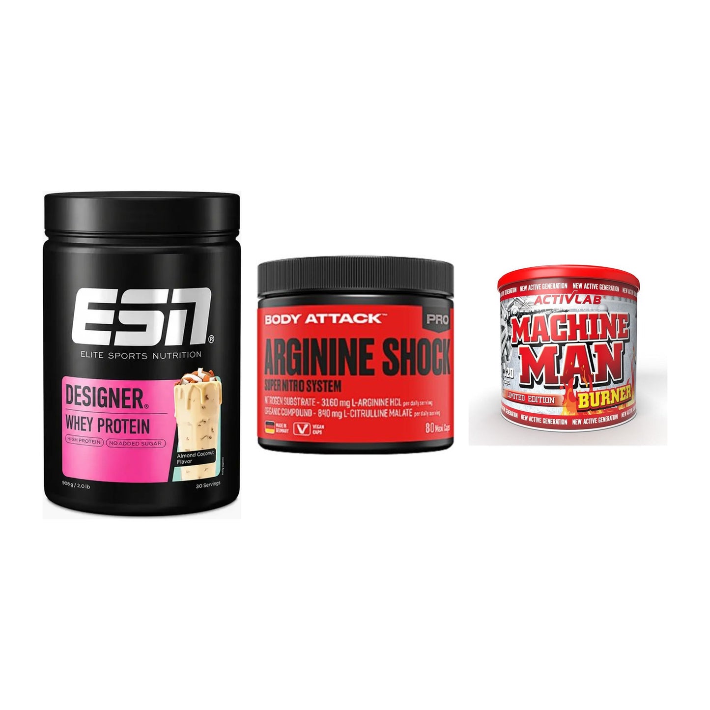 Definitionsphase-Set: ESN Designer + Body Attack + Activlab – alle enthaltenen Artikel