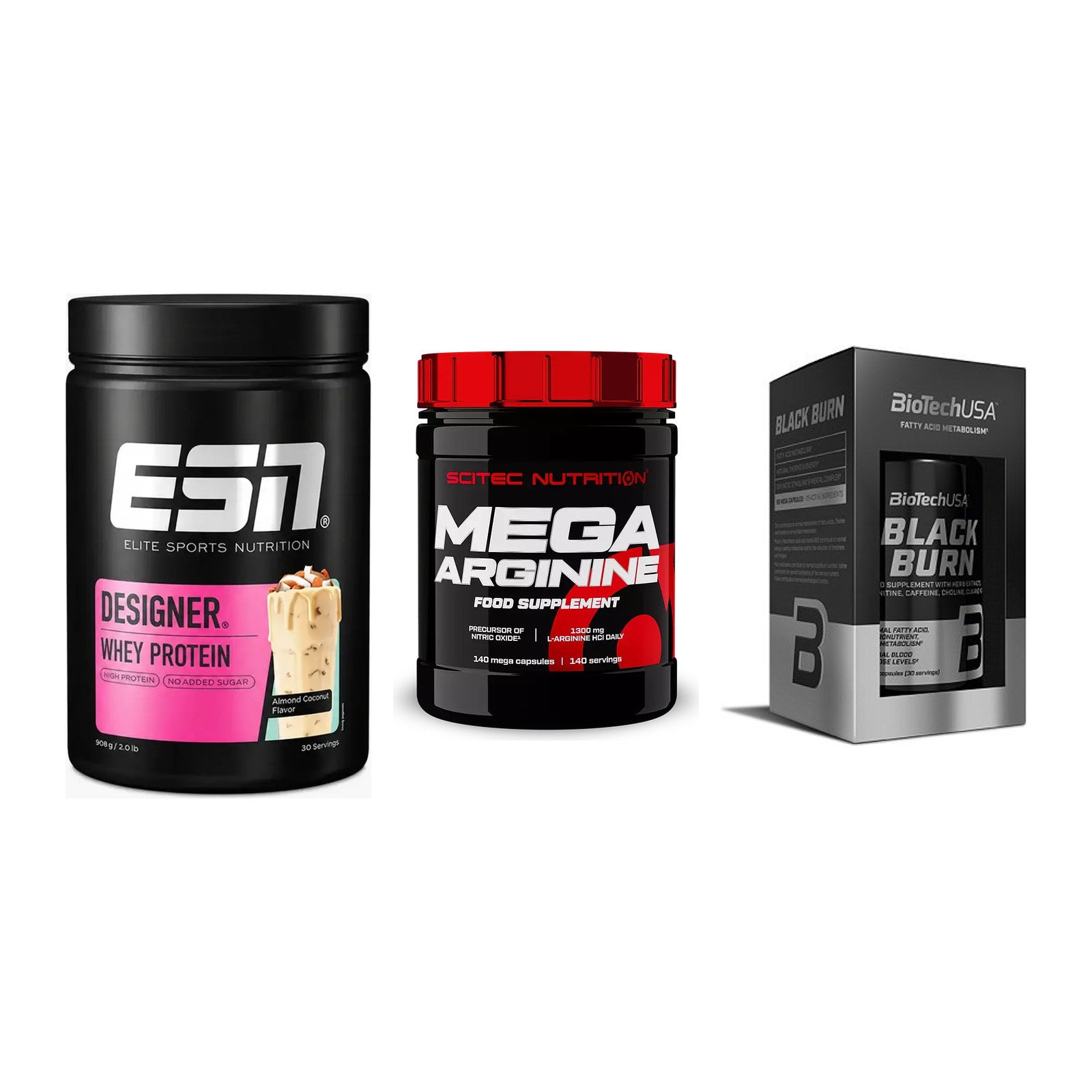 Definitionsphase-Set: ESN Designer + Scitec Mega + BioTech Black – alle enthaltenen Artikel