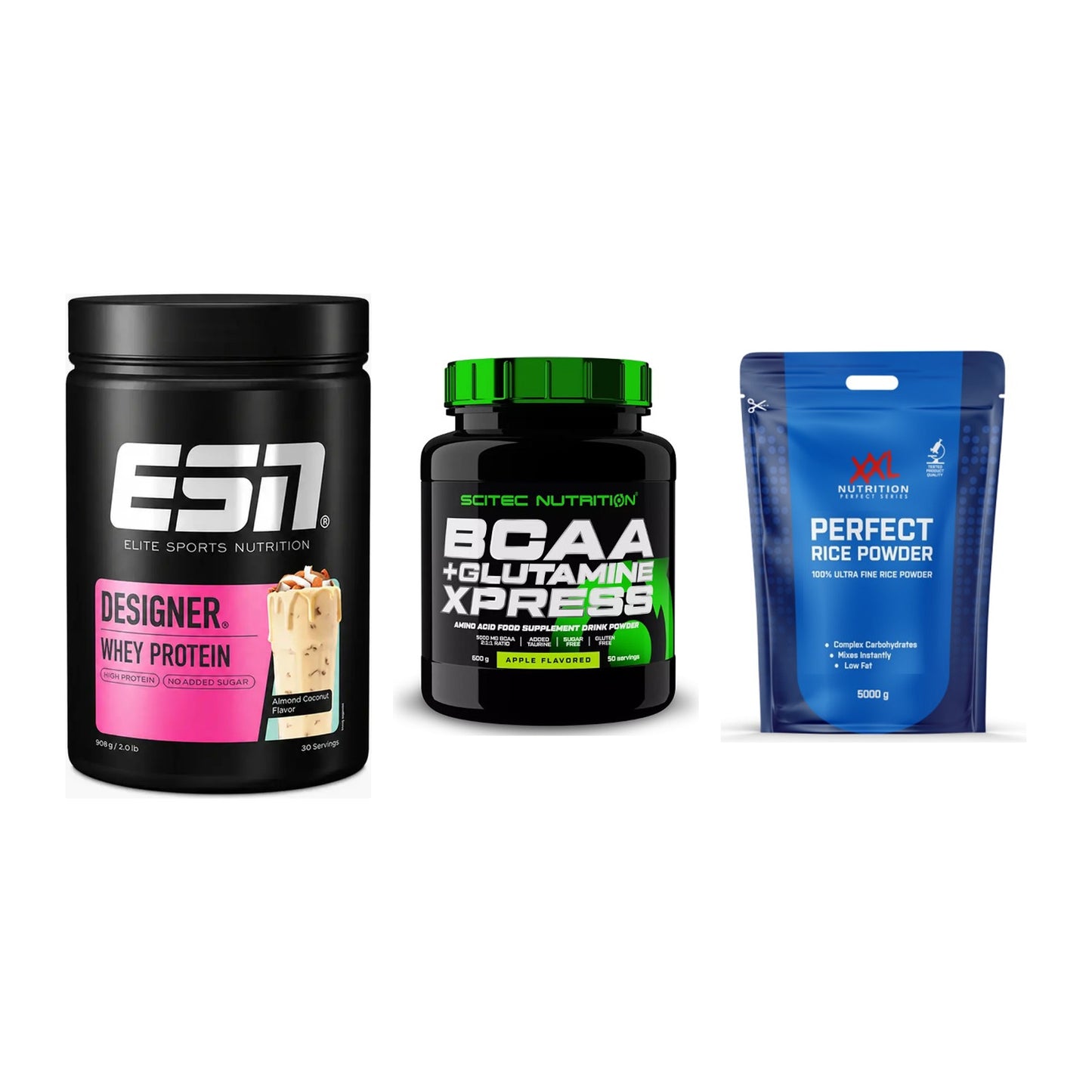 Definitionsphase-Set: ESN Designer + Scitec BCAA + XXL Nutrition – alle enthaltenen Artikel