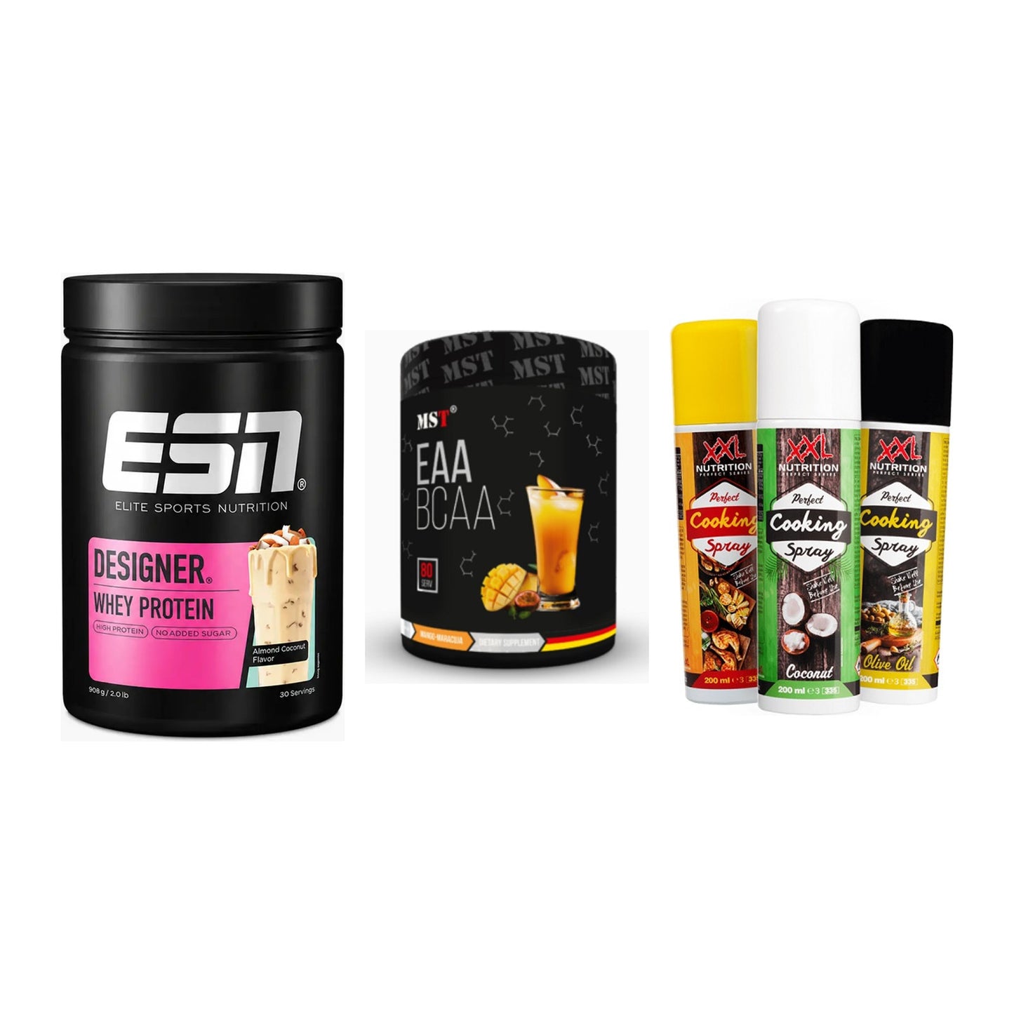 Definitionsphase-Set: ESN Designer + MST EAA & BCAA + XXL Nutrition – alle enthaltenen Artikel