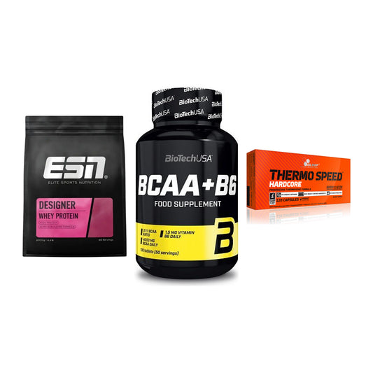 Definitionsphase-Set: ESN Designer + BioTech BCAA+B + Olimp Thermo – alle enthaltenen Artikel