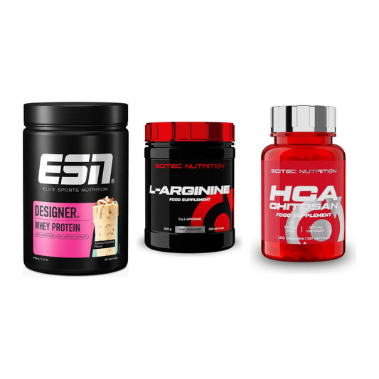 Definitionsphase-Set: ESN Designer + Scitec Arginin + Scitec HCA-Chi – alle enthaltenen Artikel