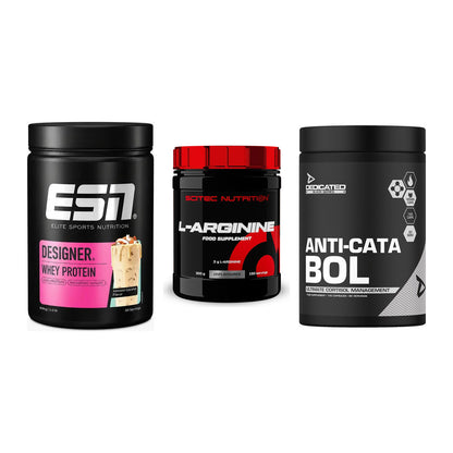 Definitionsphase-Set: ESN Designer + Scitec Arginin + Dedicated – alle enthaltenen Artikel