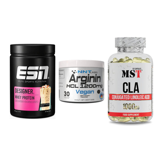 Definitionsphase-Set: ESN Designer + NNT Arginin + MST CLA 1000mg – alle enthaltenen Artikel