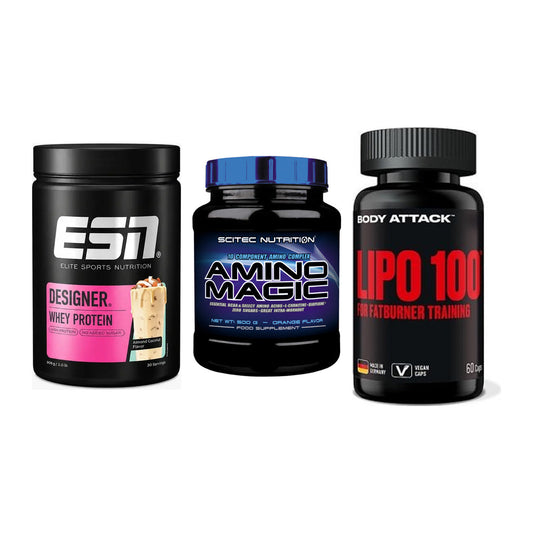 Definitionsphase-Set: ESN Designer + Scitec Amino + Body Attack – alle enthaltenen Artikel