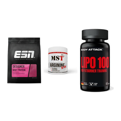 Definitionsphase-Set: ESN Designer + MST Arginine + Body Attack – alle enthaltenen Artikel