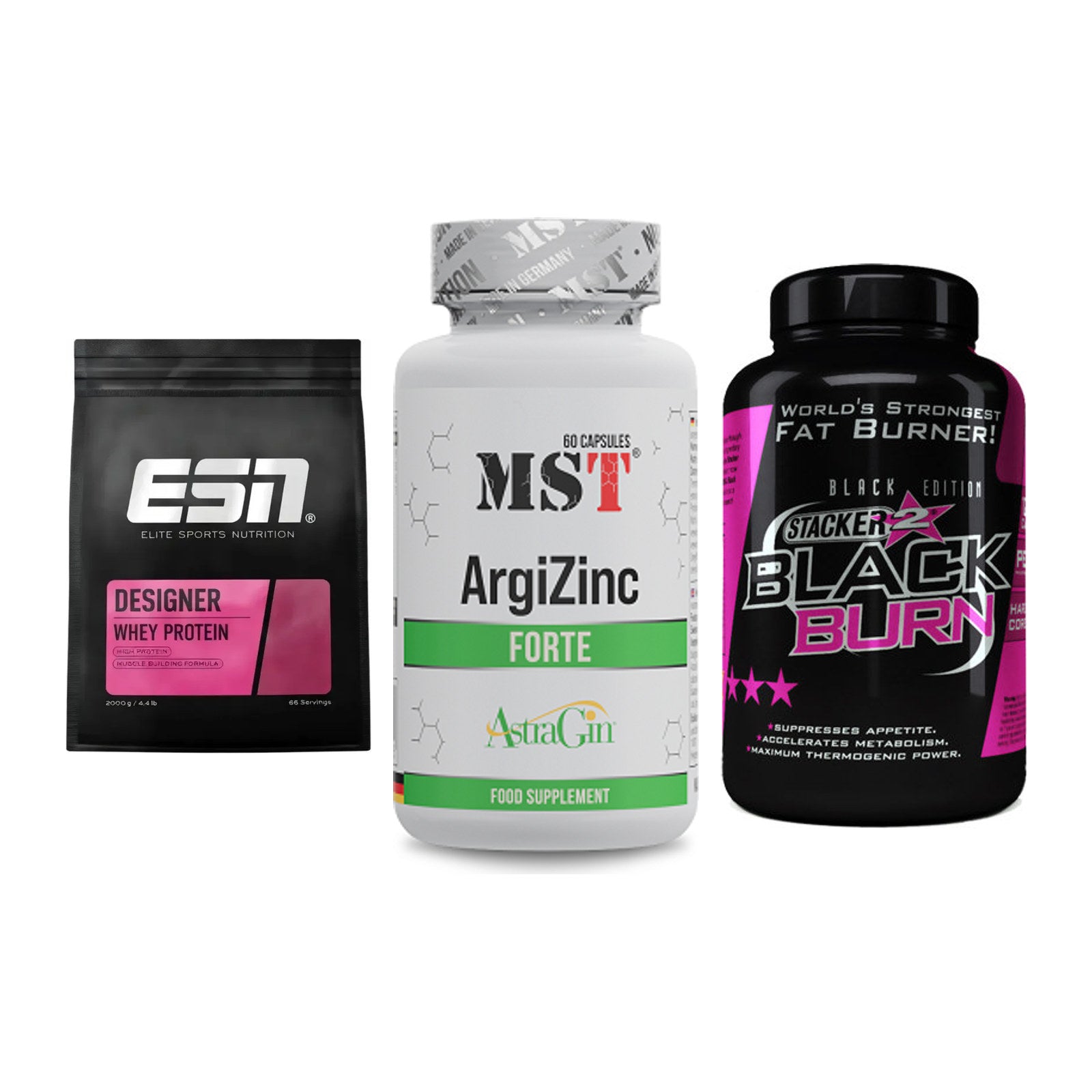 Definitionsphase-Set: ESN Designer + MST ArgiZinc + Stacker2 Black – alle enthaltenen Artikel