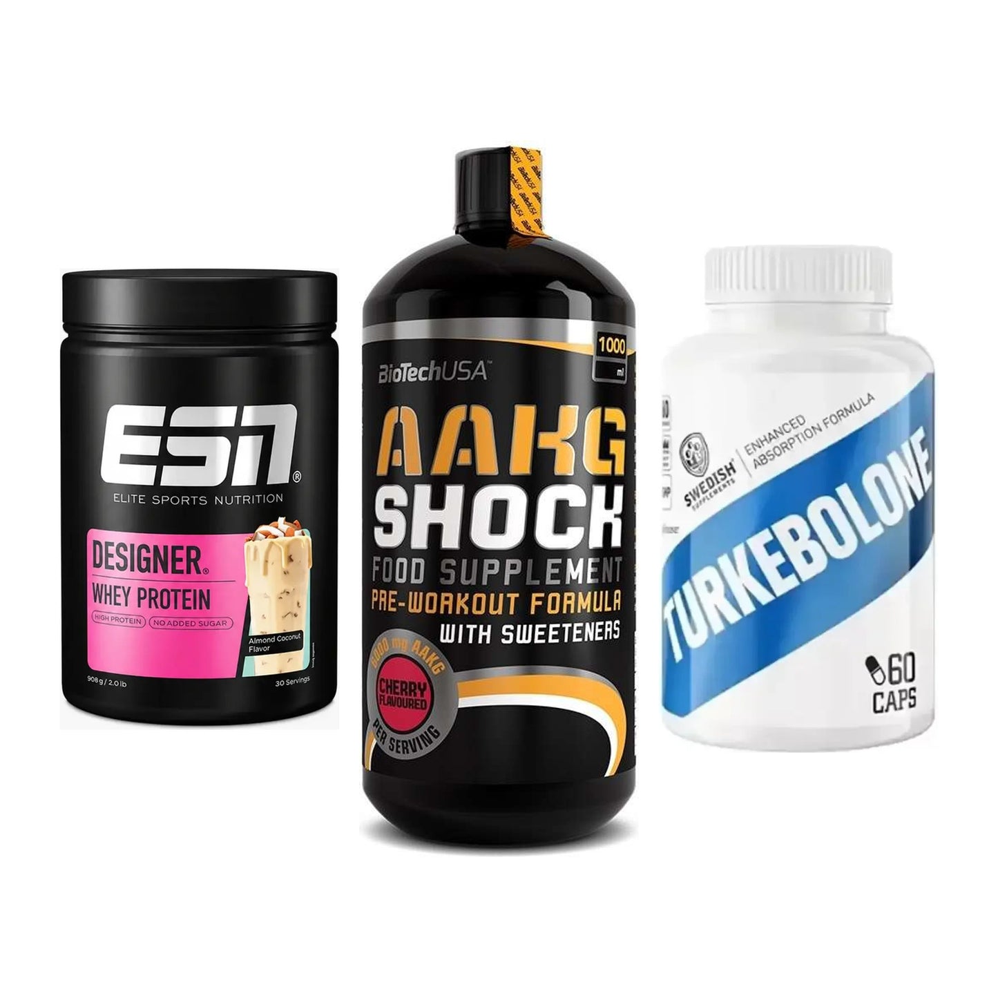 Definitionsphase-Set: ESN Designer + BioTech AAKG + Swedish Supple – alle enthaltenen Artikel