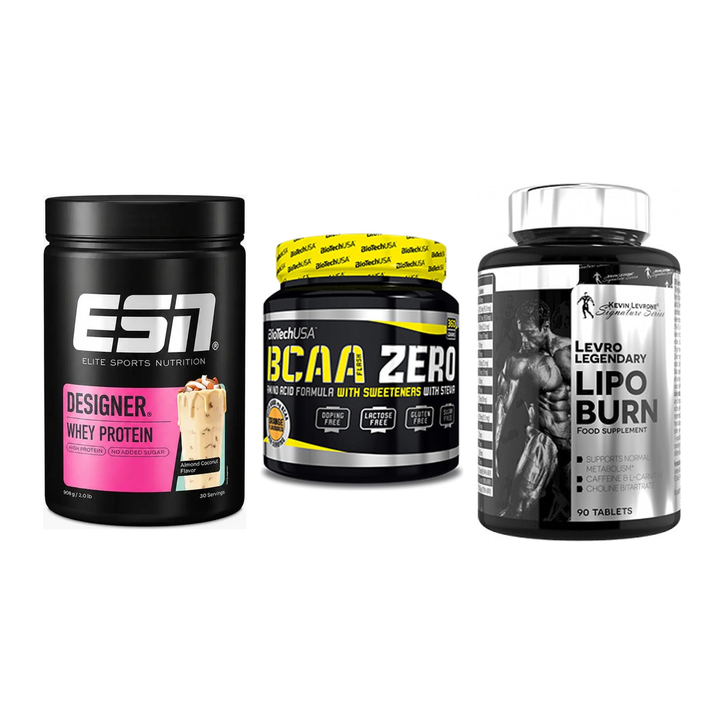 Definitionsphase-Set: ESN Designer + BioTech BCAA + Kevin Levrone – alle enthaltenen Artikel