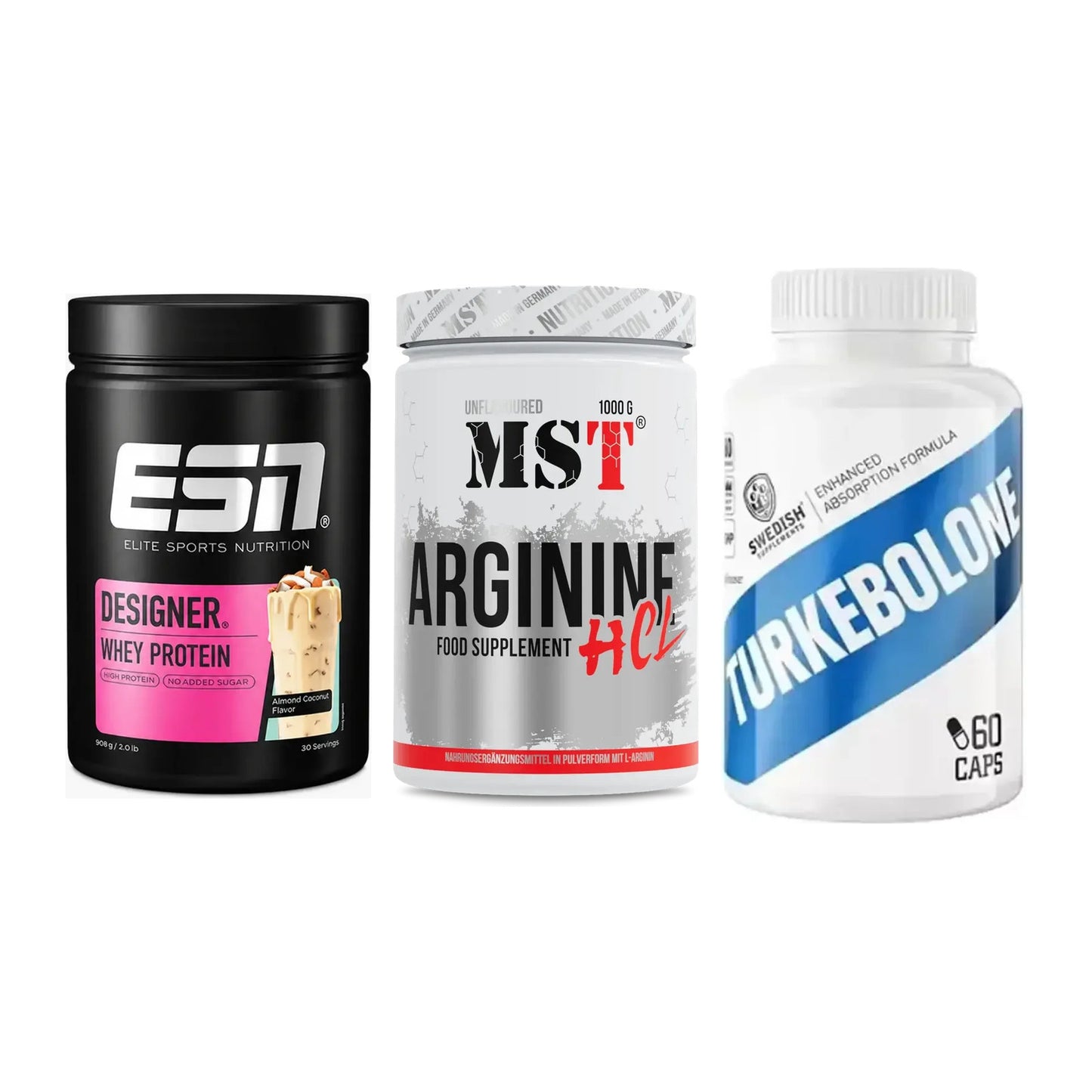 Definitionsphase-Set: ESN Designer + MST Arginine + Swedish Supple – alle enthaltenen Artikel
