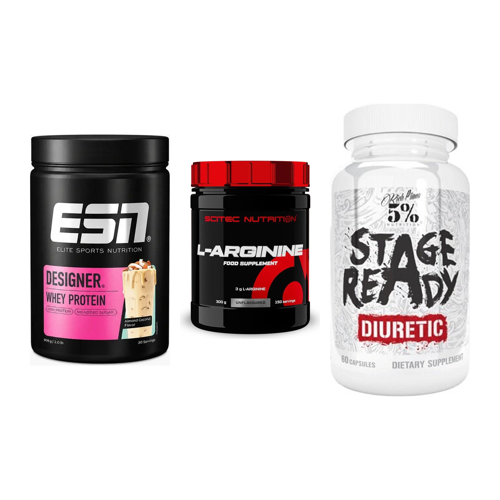 Definitionsphase-Set: ESN Designer + Scitec Arginin + 5% Nutrition – alle enthaltenen Artikel