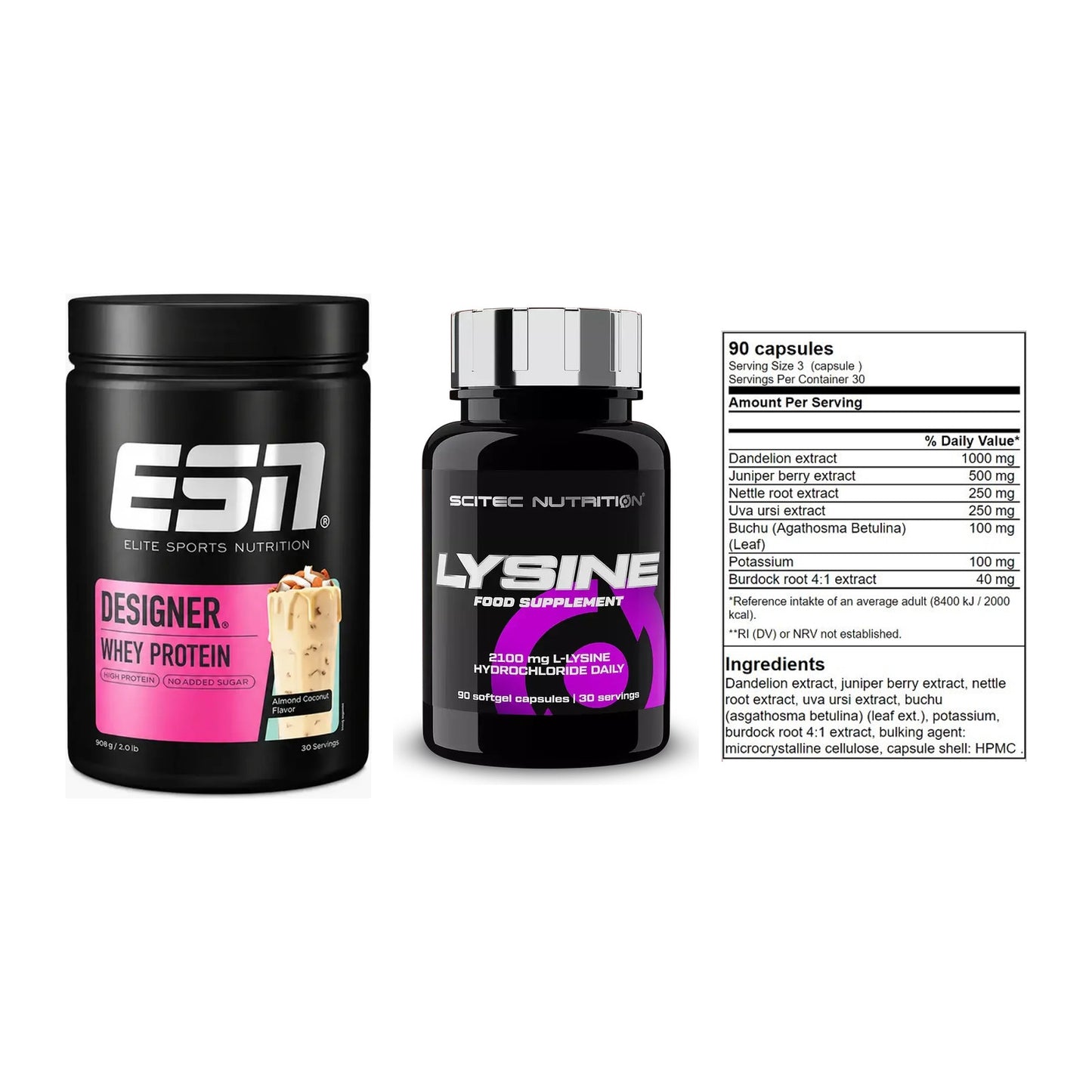 Definitionsphase-Set: ESN Designer + Scitec Lysine + GN Shred Cuts – alle enthaltenen Artikel
