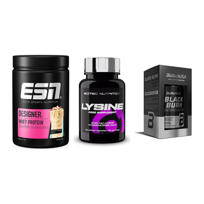 Definitionsphase-Set: ESN Designer + Scitec Lysine + BioTech Black – alle enthaltenen Artikel