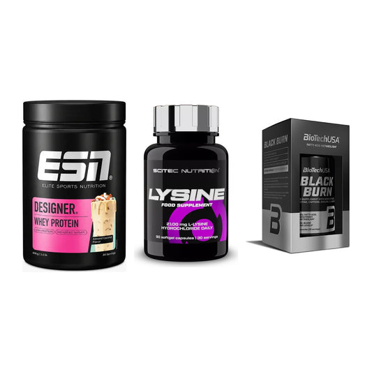 Definitionsphase-Set: ESN Designer + Scitec Lysine + BioTech Black – alle enthaltenen Artikel