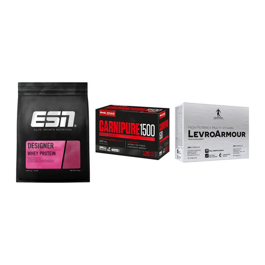 Definitionsphase-Set: ESN Designer + Body Attack + Kevin Levrone – alle enthaltenen Artikel