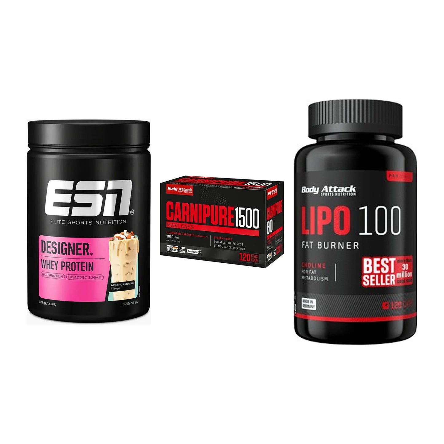 Definitionsphase-Set: ESN Designer + Body Attack + 1 weitere – alle enthaltenen Artikel