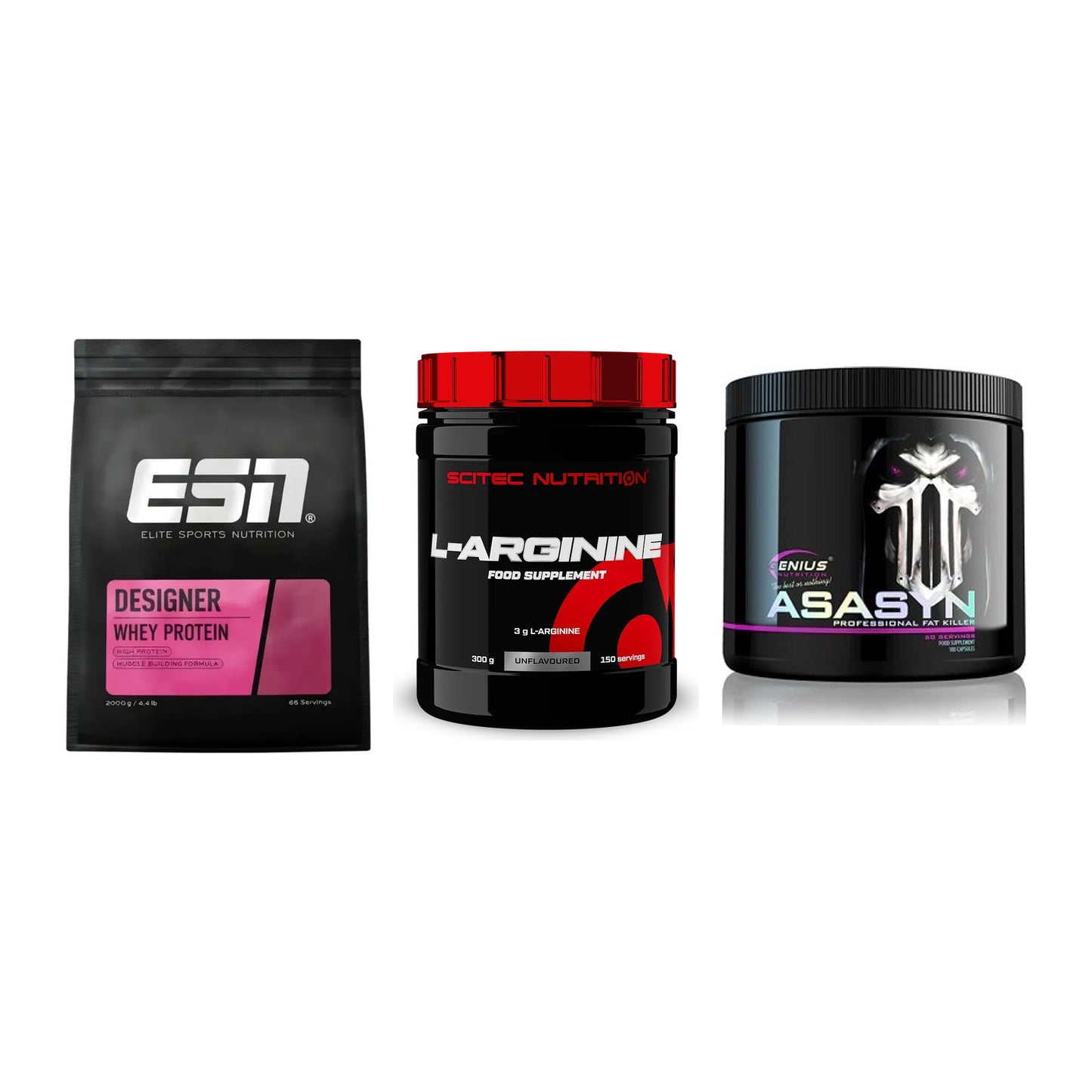 Definitionsphase-Set: ESN Designer + Scitec Arginin + Genius Nutriti – alle enthaltenen Artikel