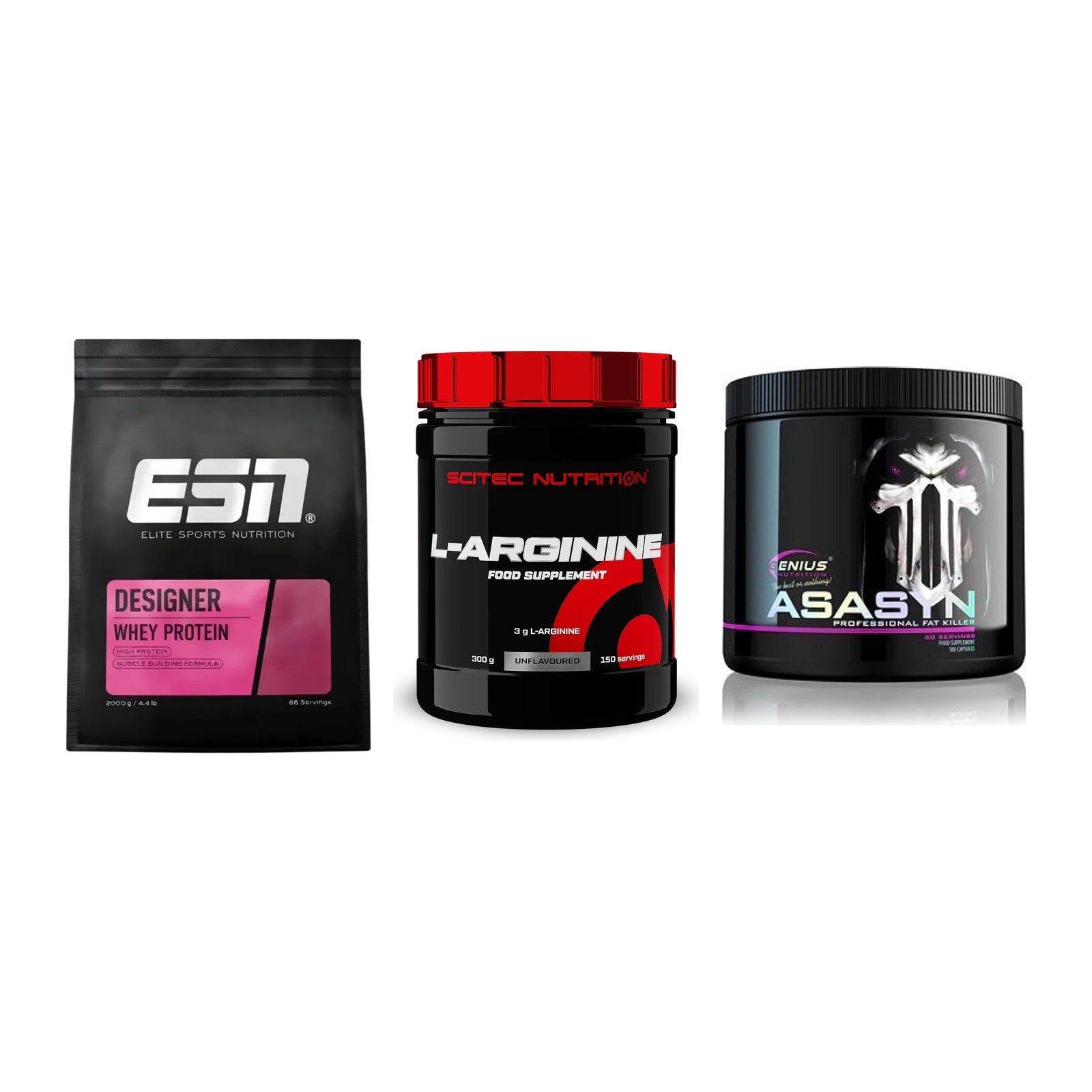 Definitionsphase-Set: ESN Designer + Scitec Arginin + Genius Nutriti – alle enthaltenen Artikel