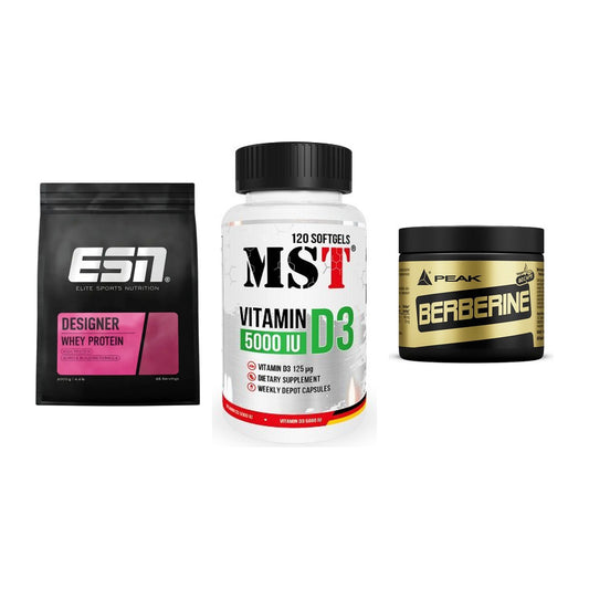 Definitionsphase-Set: ESN Designer + MST Vitamin D3 + Peak Berberine – alle enthaltenen Artikel
