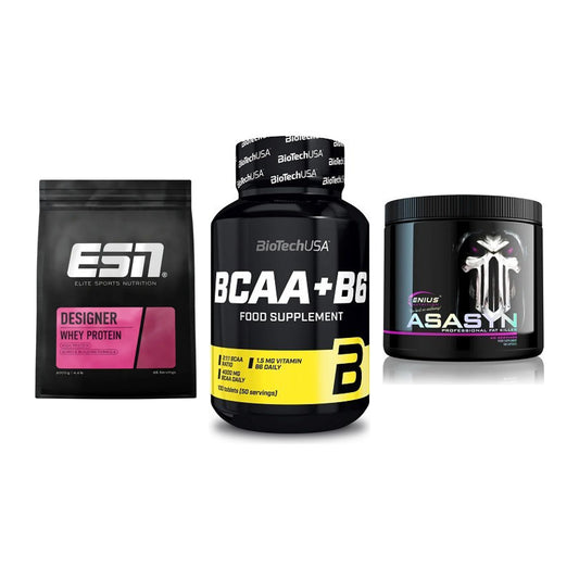 Definitionsphase-Set: ESN Designer + BioTech BCAA+B + Genius Nutriti – alle enthaltenen Artikel