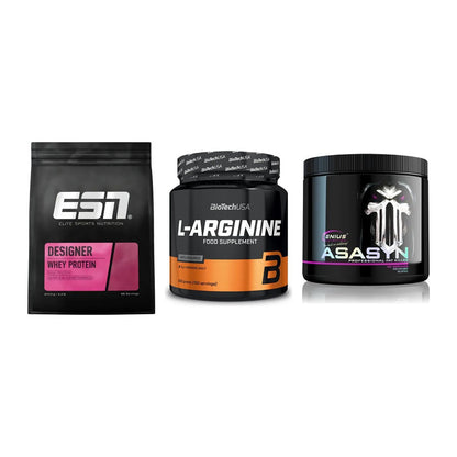 Definitionsphase-Set: ESN Designer + BioTech L-Argi + Genius Nutriti – alle enthaltenen Artikel
