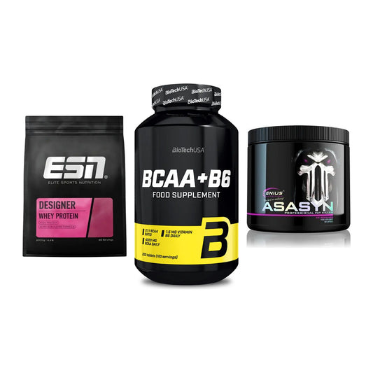 Definitionsphase-Set: ESN Designer + BioTech BCAA+B + Genius Nutriti – alle enthaltenen Artikel