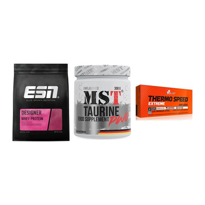 Definitionsphase-Set: ESN Designer + MST Taurine + Olimp Thermo – alle enthaltenen Artikel