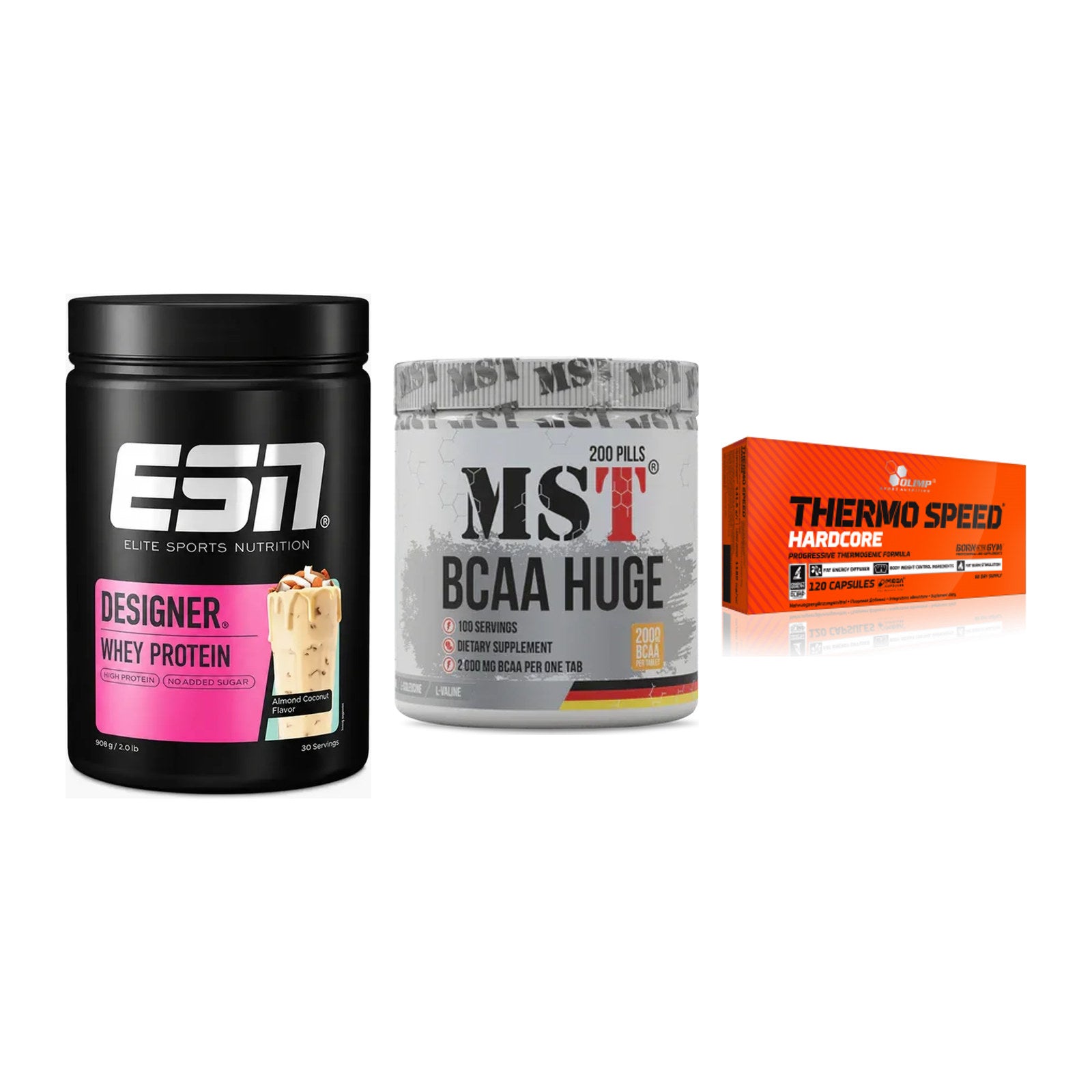 Definitionsphase-Set: ESN Designer + MST BCAA Huge + Olimp Thermo – alle enthaltenen Artikel