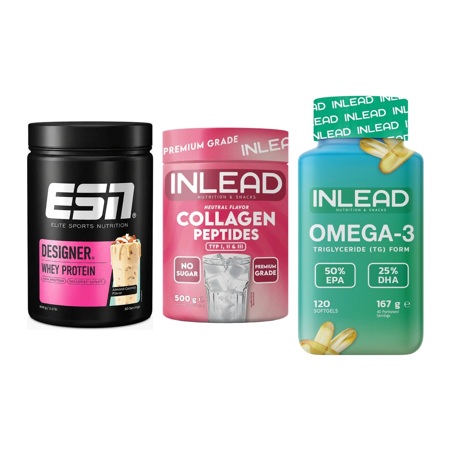 Definitionsphase-Set: ESN Designer + INLEAD Collage + INLEAD Omega-3 – alle enthaltenen Artikel