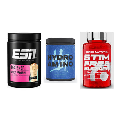 Definitionsphase-Set: ESN Designer + Nanosupps + Scitec Stim – alle enthaltenen Artikel