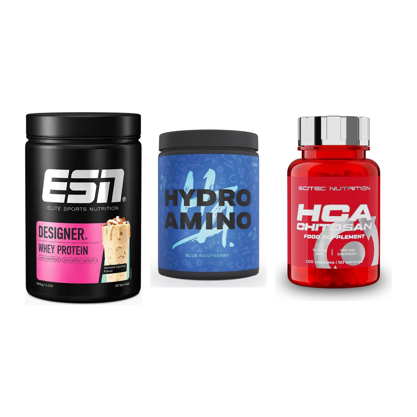 Definitionsphase-Set: ESN Designer + Nanosupps + Scitec HCA-Chi – alle enthaltenen Artikel